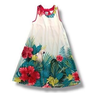 deux par deux | Tropical Sleeveless Shift Dress (12 yrs) 🌺